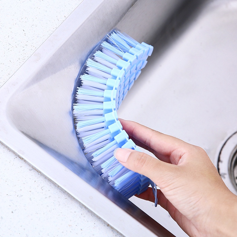 Bàn chải vệ sinh rau củ quả, giày dép, sàn nhà, đa năng có thể uống cong