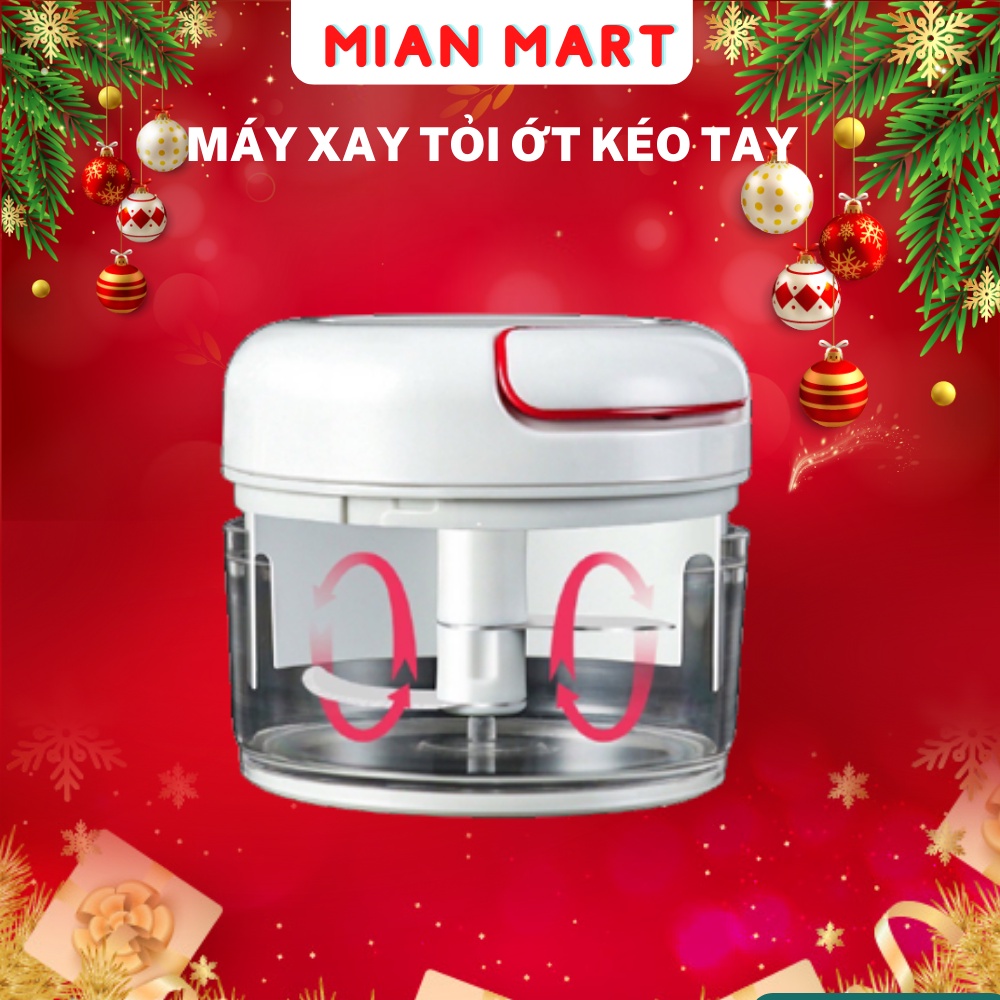 Máy xay tỏi ớt mini bằng tay Mini Food Chopper, xay thịt thực phẩm