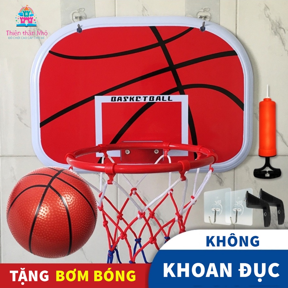 Đồ Chơi Bóng Rổ Khung Sắt Treo Tường Cho Bé Tại Nhà - Trò chơi Thể Thao Rèn Luyện Sức Khoẻ