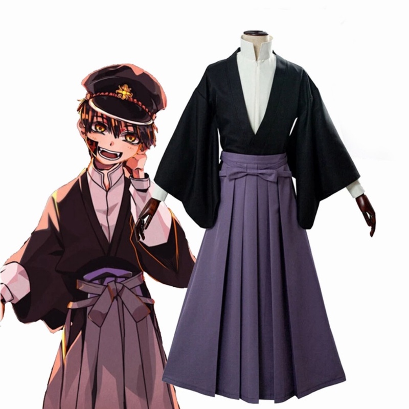 Bộ Đồ Kimono Hóa Trang Nhân Vật Anime Toilet-Bound Hanako-kun Hakama Pant Kendo Tsukasa Yugi Samurai Cho Nam Và Nữ