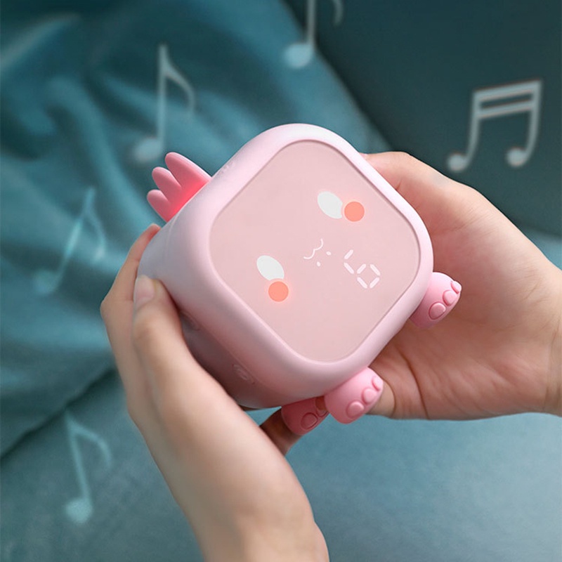 Đồng Hồ Báo Thức Kỹ Thuật Số Hình Khủng Long Có Đèn Ngủ Và Nhạc Tự Động Đo Nhiệt Độ Cho Bé