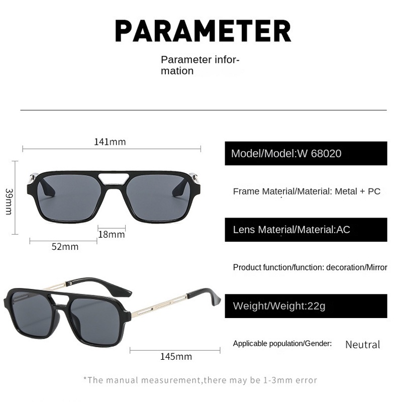 Kính Mát Gọng Vuông Kim Loại Nhỏ Nhắn Nhiều Màu Sắc Phong Cách Hàn Quốc Dành Cho Nam Nữ
