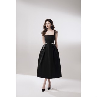 JENNIFER DRESS (  Đầm Taffa 2 nơ đá )