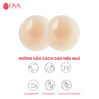 Miếng dán ngực tự thân OVAPink Nipple PadX cao cấp siêu dính, thật giống da tự nhiên che đầu ti, nhũ hoa