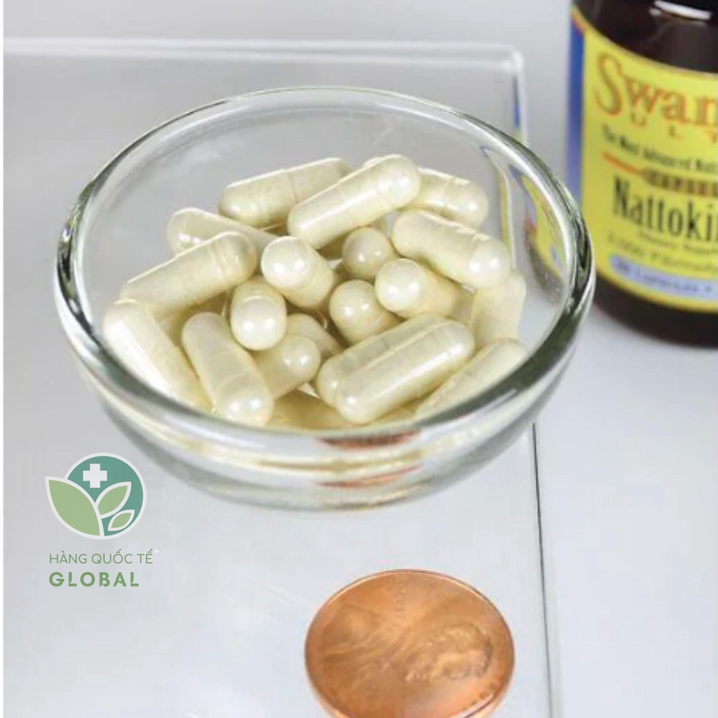 SWANSON NATTOKINASE, 30 viên, 100 - 200 mg, Hỗ trợ lưu thông máu, sức khỏe tim mạch