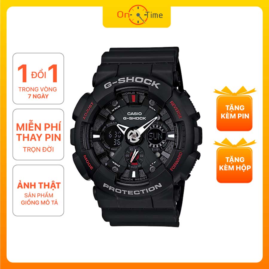 Đồng hồ Casio G Shock nam nữ GA120 (1:1), đồng hồ thể thao điện tử đeo tay, full box - OneTime Store