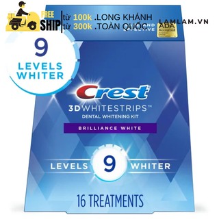 Miếng dán trắng răng Crest 3D White Express