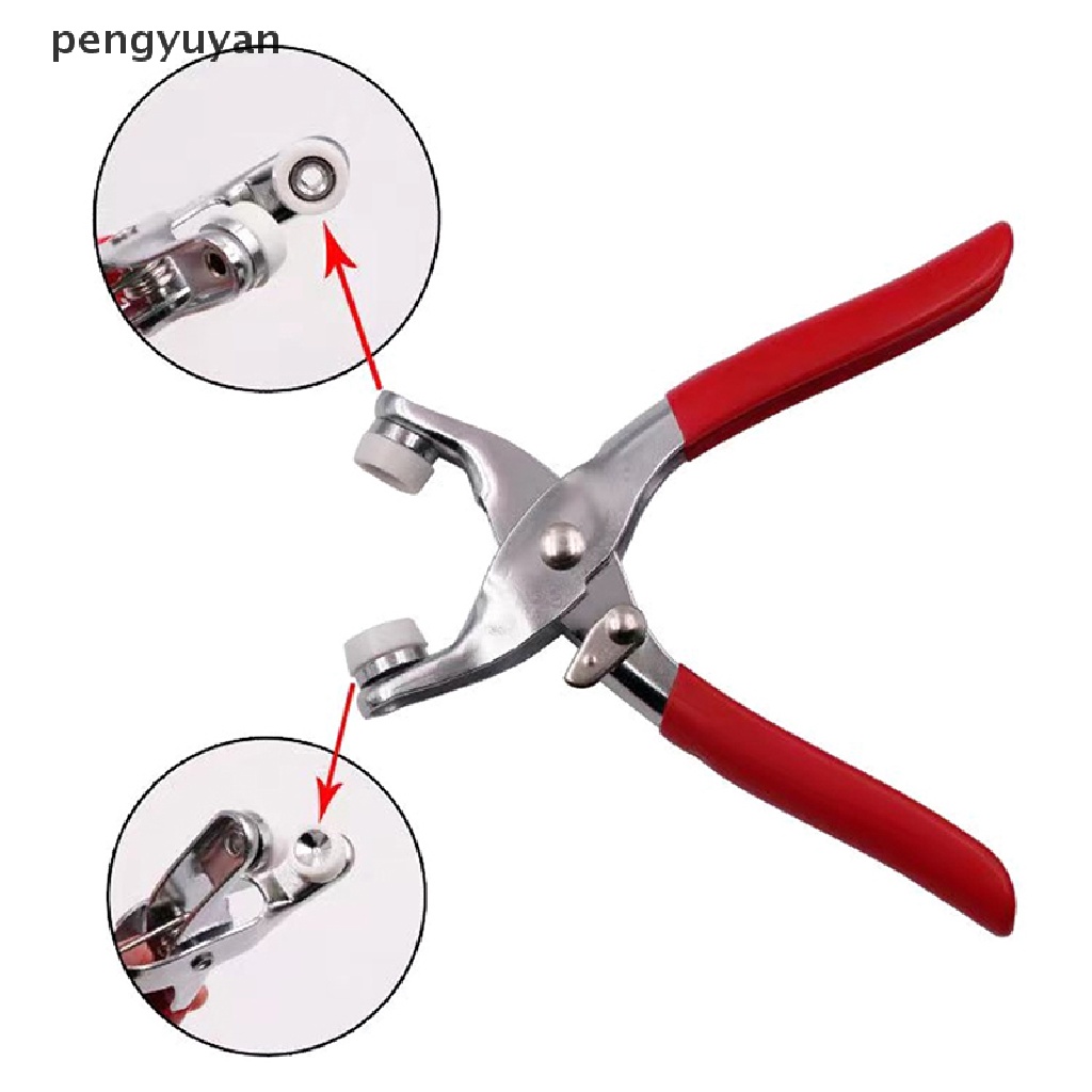 Bộ Dụng Cụ Đóng Nút Bằng Kim Loại Kèm Kìm Bấm Cho Quần Áo