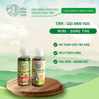 Combo tắm gội ann vuii mini dùng thử chỉ 50K