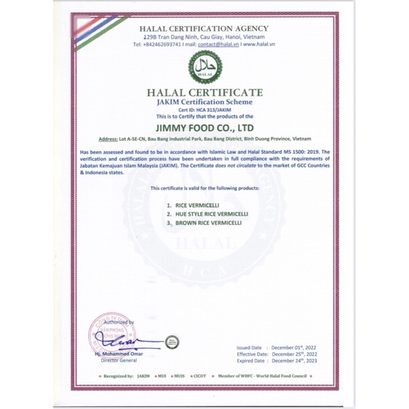 Thùng bún gạo Jimmy 16 gói 4kg hàng date mới nhất