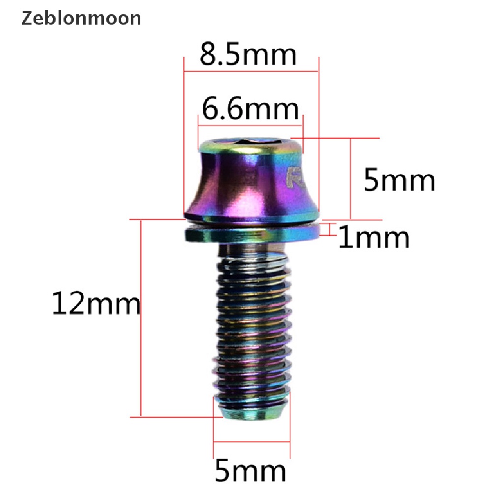 1 Ốc Vít Gắn Bình Nước Xe Đạp M5x12mm Bằng Titan