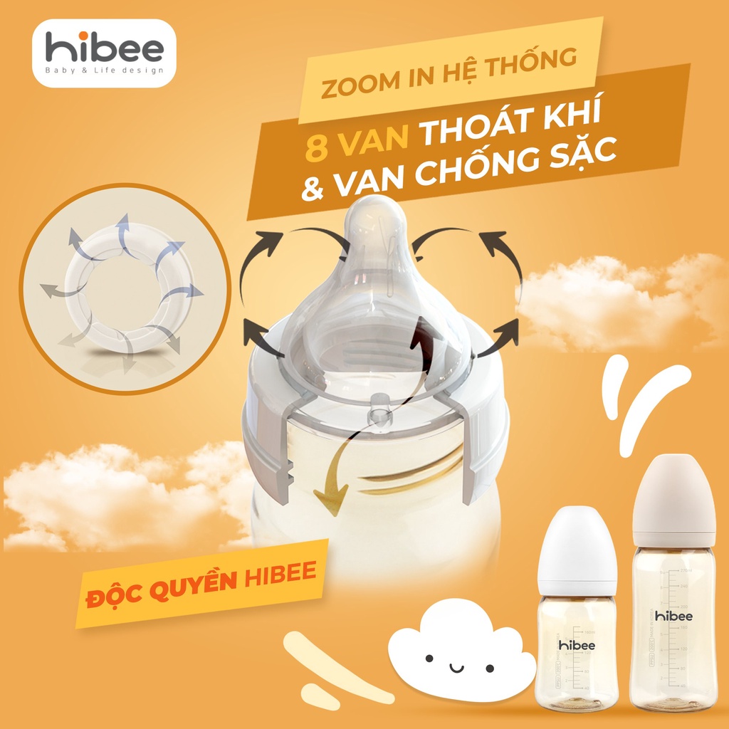 Bình sữa Hibee nội địa Hàn cao cấp 170ml/270ml - Cam kết chính hãng - childs_day.