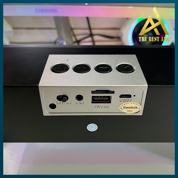 Loa Thanh Máy Tính Gaming Loa Soundbar Bluetooth Led RGB Simetech KQ-07B Không Dây - Loa Vi Tính Để Bàn Bass Mạnh