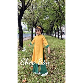 Áo dài Tết Mẹ và Bé Vàng