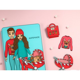 Đồ chơi búp be giấy gia đình giáng sinh