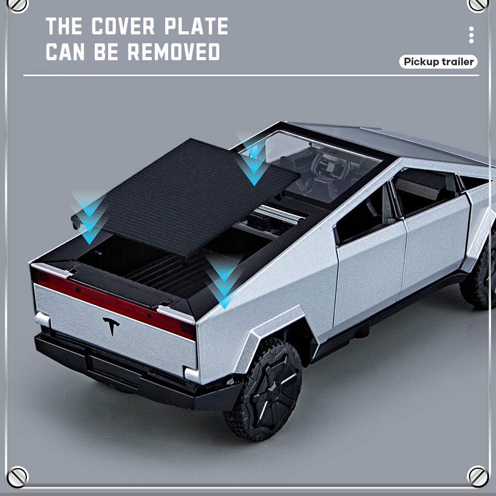 Mô Hình Xe Hơi Tesla Bằng Hợp Kim Có Đèn Và Âm Thanh Tỉ Lệ 1: 32 Làm Quà Sinh Nhật Cho Bé Trai