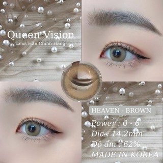 Kính áp tròng Queen Vision heaven brown