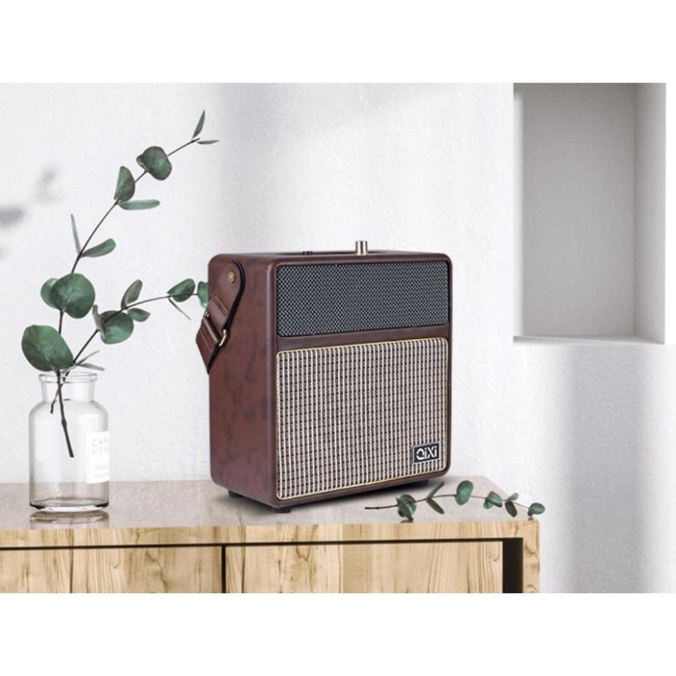 Loa Bluetooth Qixi mẫu mới SK-2027 Âm Thanh Siêu Đỉnh Tích Hợp Cổng Micro 6.5 Karaoke Micro Không Dây BH 12 tháng