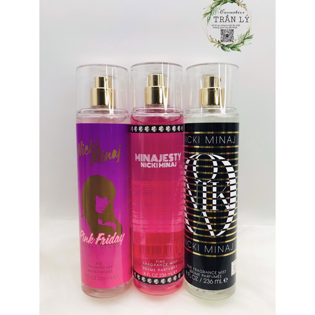 Xịt thơm Nicki Minaj Fragrance Mist 236ml Mỹ