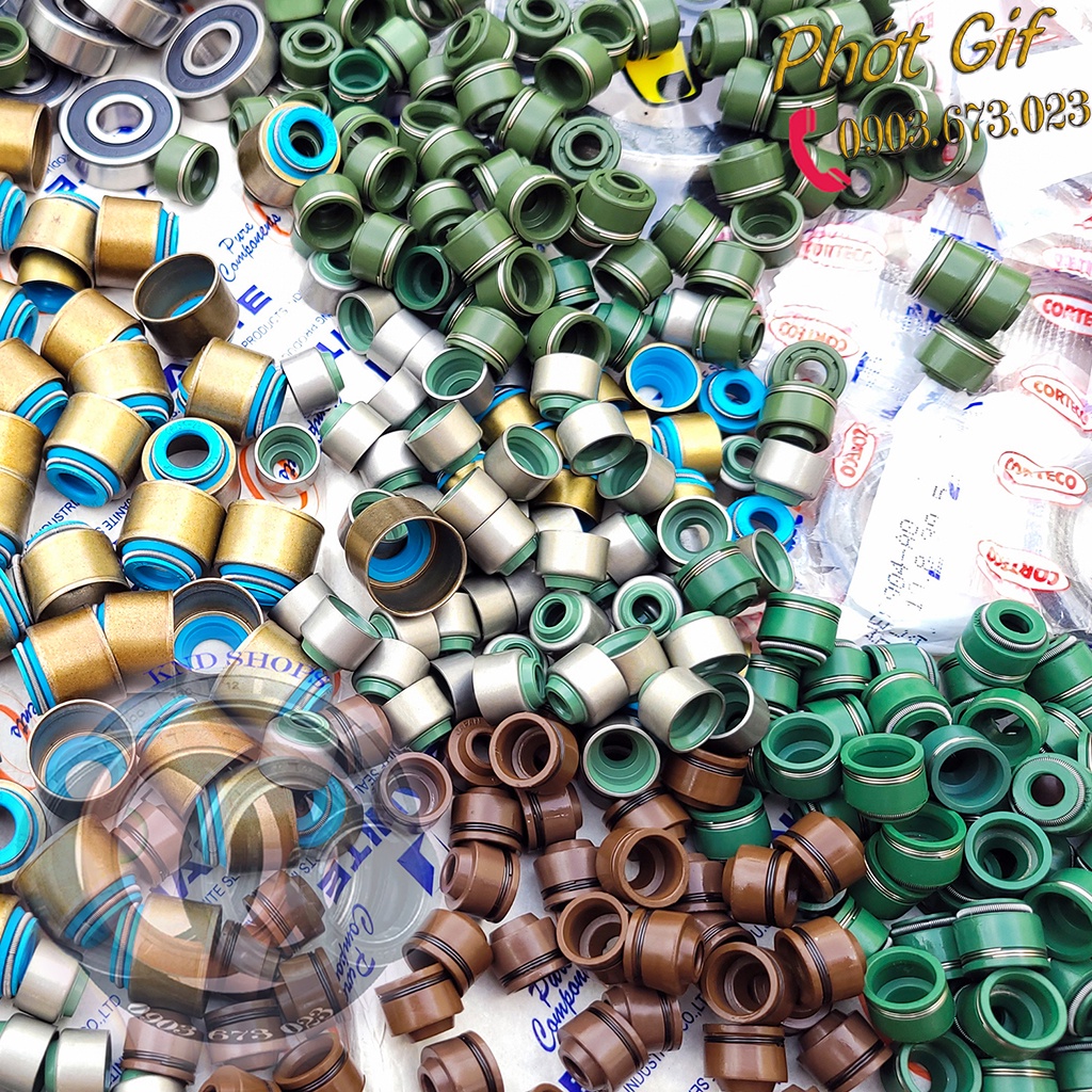Phốt xupap  Xe Máy loại 01 & 02 lò xo sử dụng cho các dòng xe Honda, Yamaha | KND Shops