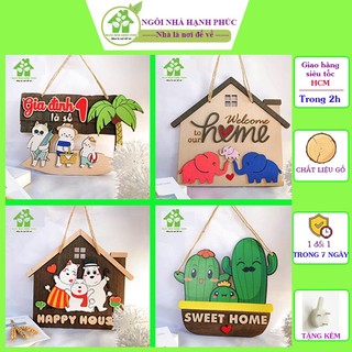 Decor phòng ngủ Bảng gỗ treo cửa trang trí cho ngôi nhà thân yêu của ban, tổng hợp nhiều mẫu đẹp