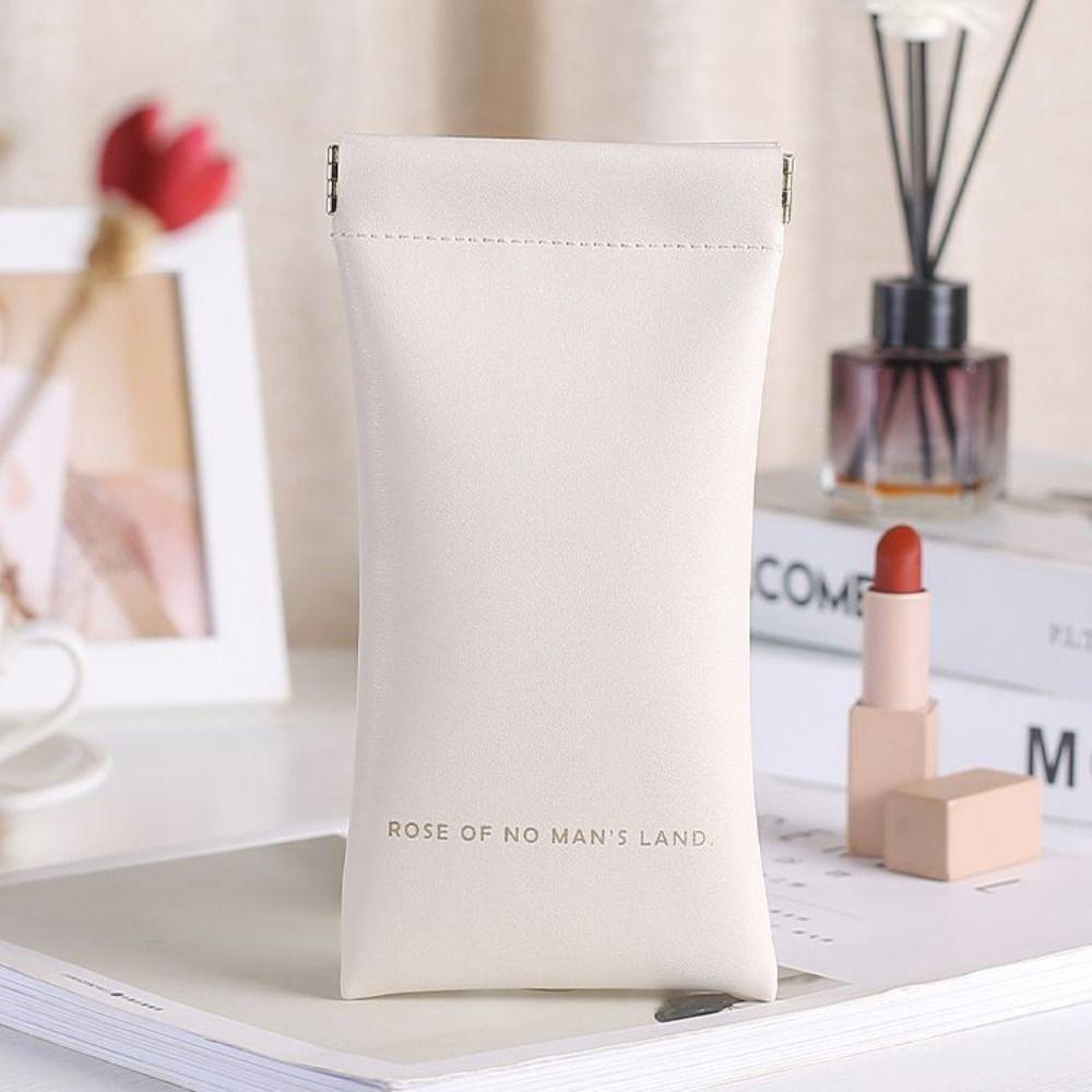 TWINKLE Hộp Đựng Mắt Kính Bằng Da PU Đơn Giản Chống Nước Cho Nữ Ốp