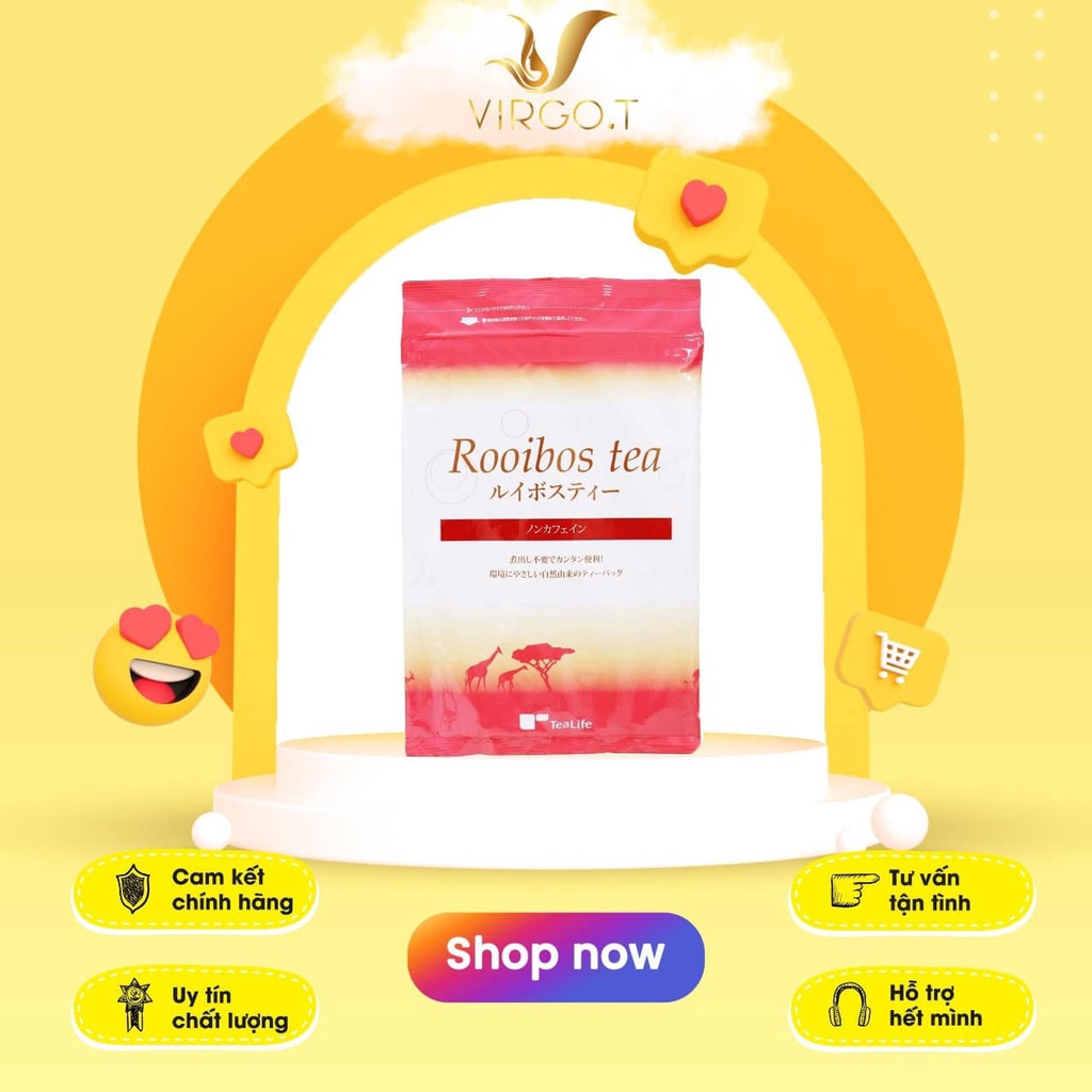 Hồng Trà Nam Phi TEALIFE Rooibos Tea Nhật Bản 101Gói