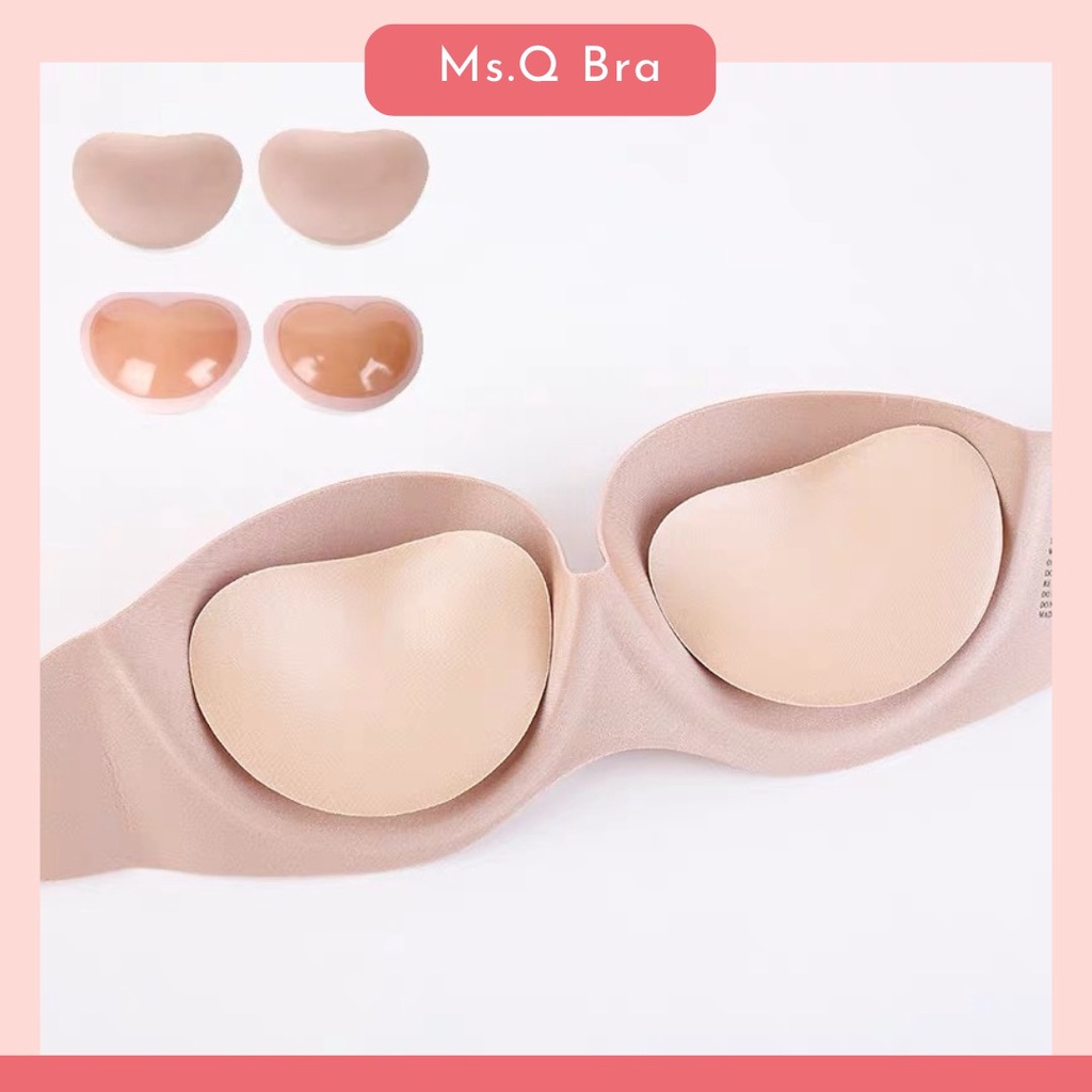 Miếng độn ngực dán vào áo lót nâng ngực mút độn ngực dày 2,5cm Ms.Q DN015