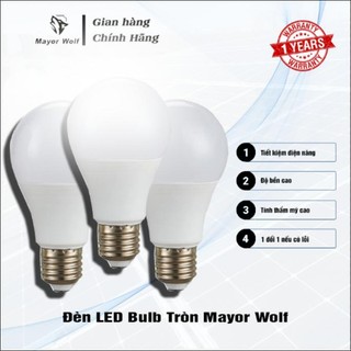 Bóng đèn LED bulb tròn - Chính Hãng Mayor Wolf