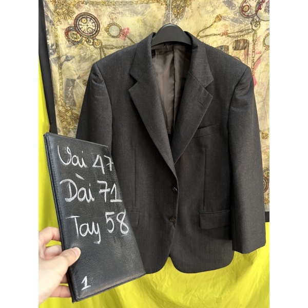 ❣️Áo Vest Blazer Xám Nam ~1m65 2hands (Hàng Si Nhật Bản)