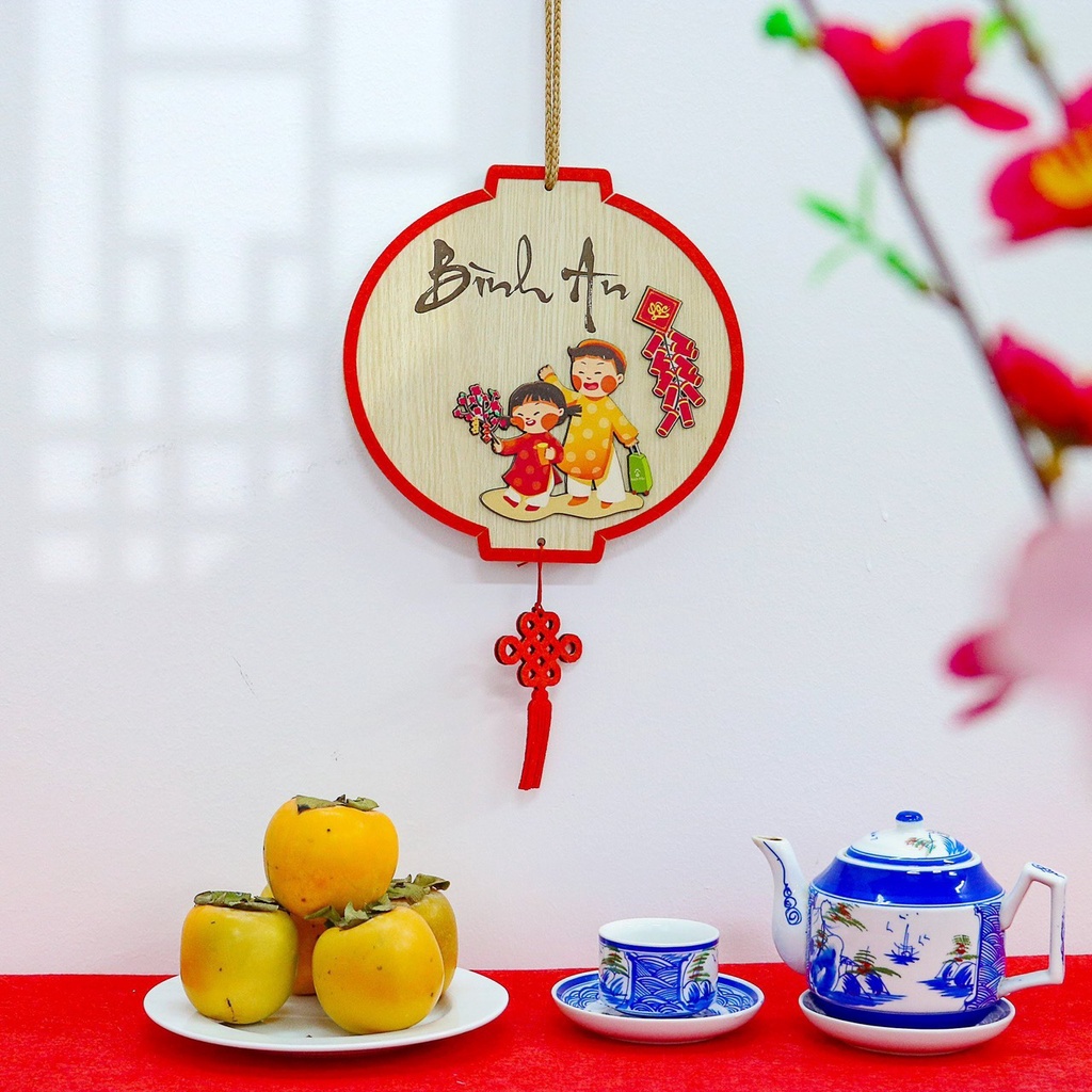 Bảng gỗ xinh xắn trang trí tết, bảng gỗ decor trang trí treo tường