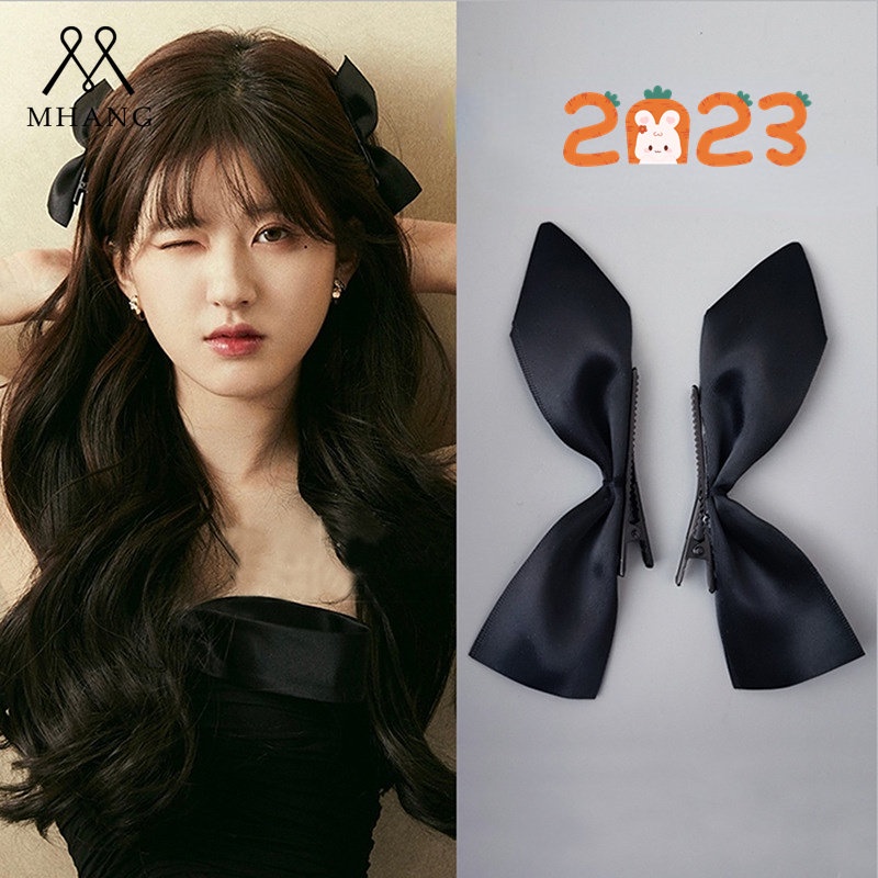 Kẹp Tóc Nơ Satin Thời Trang Hàn Quốc Cho Nữ