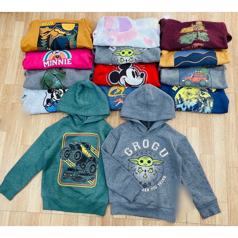 T&DShop Áo Hoodie Lót Nỉ Bé Trai Bé Gái, Hàng Việt Nam Xuất Khẩu.