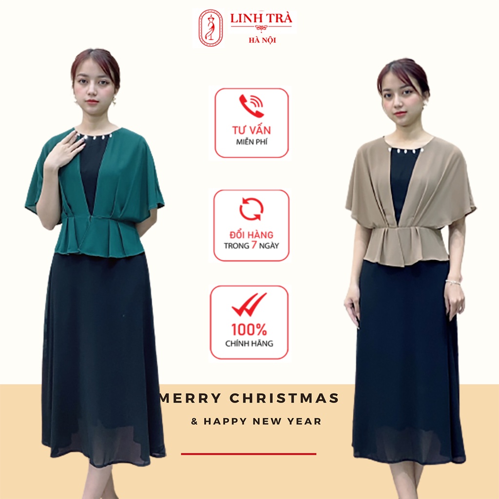 Đầm Trung Niên Hàng Hiệu Thiết Kế Sang Trọng Thanh Lịch Cao Cấp Big Size Phù Hợp Đi tiệc Đi Làm (AT 530)