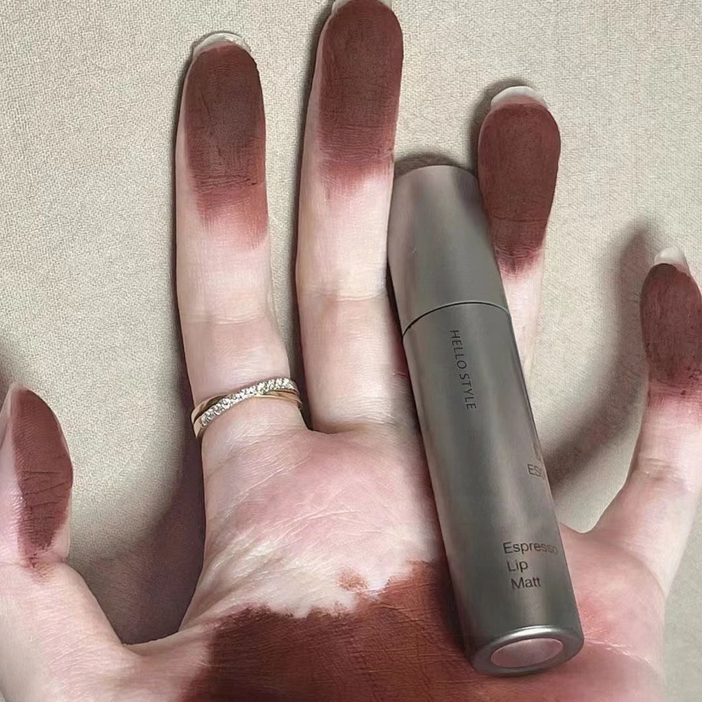 Hellostyle @ Son Kem Màu Nhung Lì Siêu Mềm Mịn Chống Thấm Nước Không Kéo Khô Màu Trắng Mùa Thu Đông Dành Cho Học Sinh