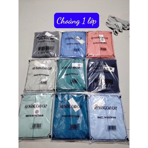 Áo choàng 1 lớp chống nắng dáng váy thông hơi nữ
