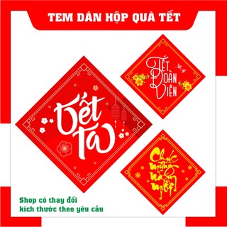 Tem tết decal dán tết chúc mừng năm mới