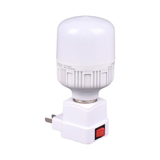 Đui đèn E27 xoay 360 độ có công tắc cắm trực tiếp ổ điện tiện lợi Đức Huỳnh DN090