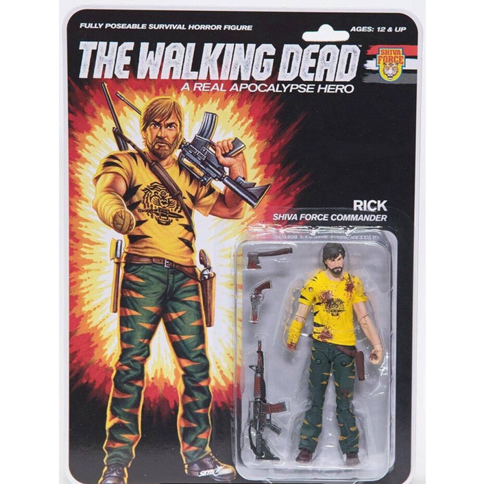 Mô hình Rick Grimes - Shiva Force Commander trong series The Walking Dead của McFarlane cao 13cm
