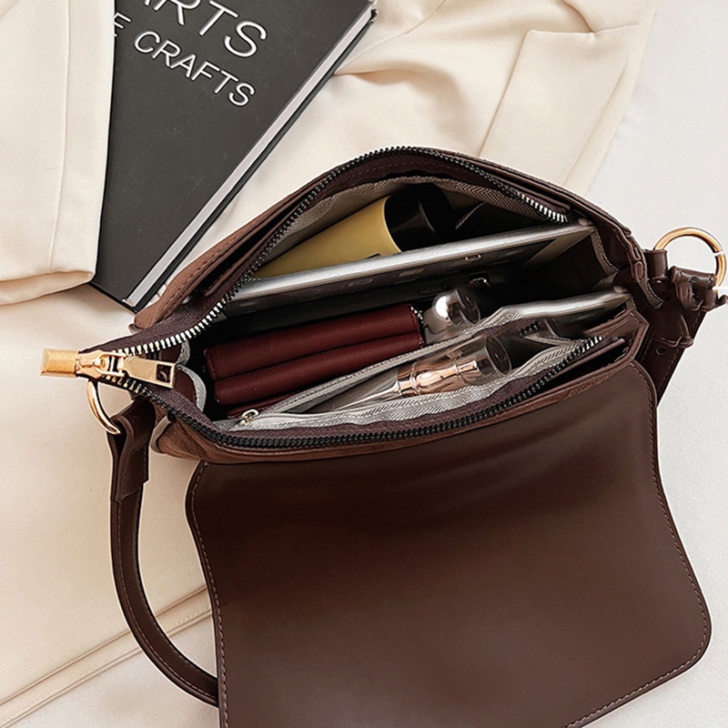 Túi Đeo Chéo Hình Vuông Nhỏ Đơn Giản Phong Cách Harajuku Cổ Điển Dễ Phối Đồ Cho Nữ