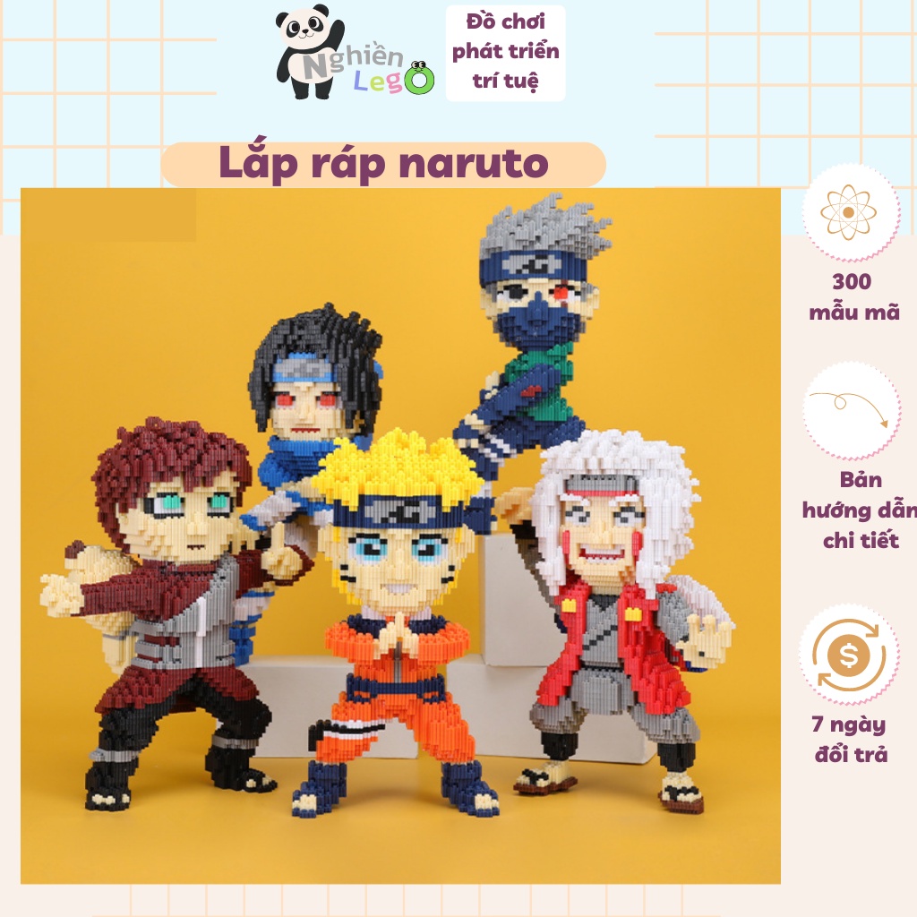 Mô hình lắp ráp naruto lắp ráp naruto kakashi 39cm đồ chơi lắp ráp sasuke đồ chơi xếp hình cho bé Nghiền store