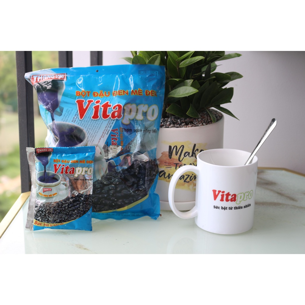 BỘT ĐẬU ĐEN MÈ ĐEN VITAPRO ( KHÔNG ĐƯỜNG) DATE T10/03/2024