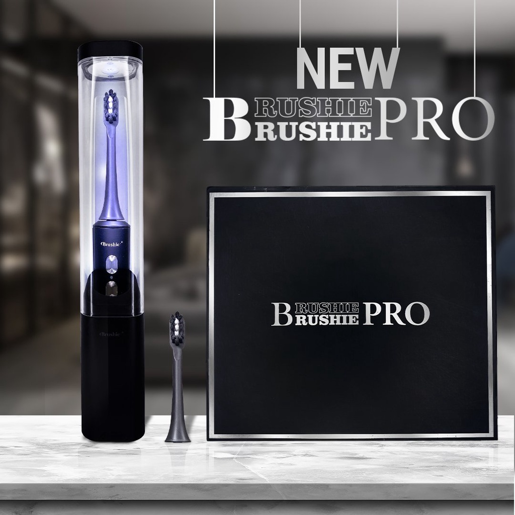 Bàn chải điện Brushie Pro tích hợp đèn UV khử khuẩn cao cấp, tùy biến 12 chế độ đánh khác nhau phù hợp cho nhiều độ tuổi