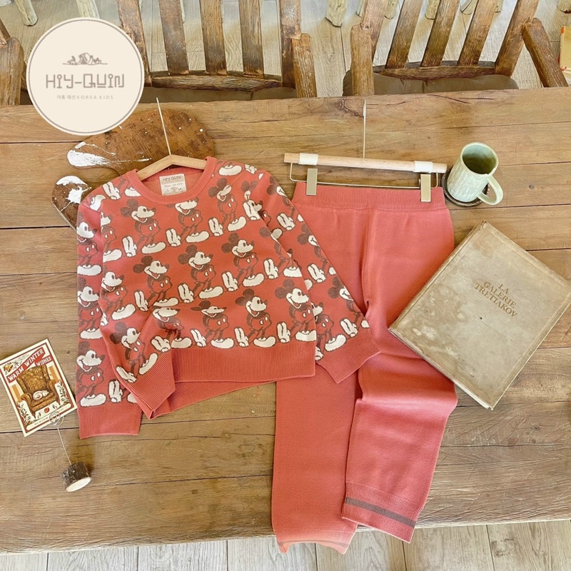 Bộ Len Hoạ Tiết Xinh Giá Siêu Rẻ Bé Trai Bé Gái 18-35kg