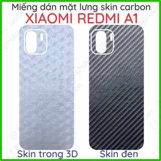 Miếng dán mặt lưng kèm cam skin carbon Xiaomi Redmi A1 / A1+ (A1 plus)