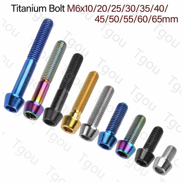 Bu Lông Lục Giác M6x10 20 25 30 35 40 45 50 55 60 65mm Bằng Titan Cho Xe Đạp