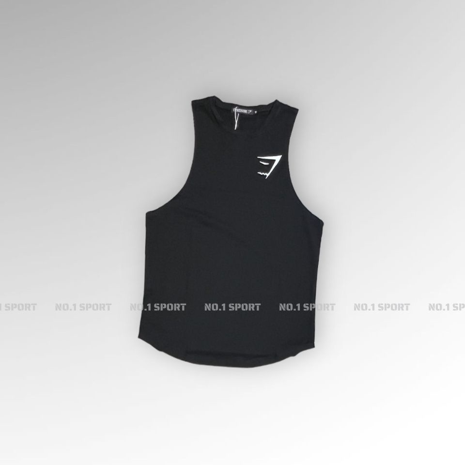 [Sale] Tanktop Gym Sharks Basic, Chất Cotton, Logo Thêu