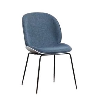 Ghế cafe nhựa bọc nệm chân sắt Beetle