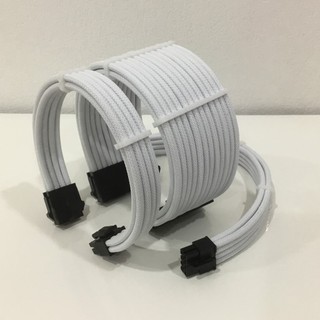 Dây nguồn bọc lưới Đen/Trắng (24 Pin/8 Pin Pcie)