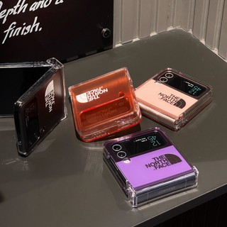Flip7 Flip6 Flip5 Samsung Galaxy Z Flip 4 5G 3in1 thương hiệu thời trang phía bắc PC Case Samsung Galaxy Z Flip 3 cứng chống sốc điện thoại sáng tạo